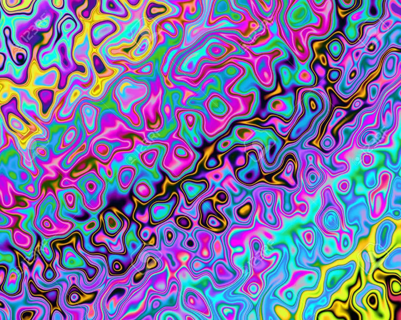 psychedelic colors, neon colors, vibrant psychedelic swirls, HD Desktop Wallpaper