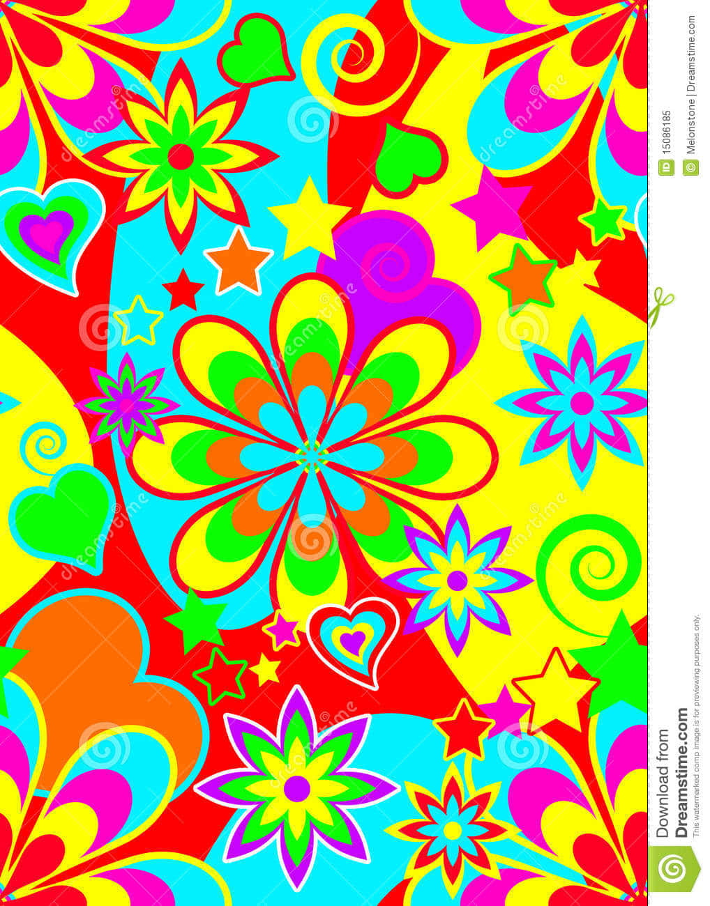 1960s, psychedelic, electric rainbow colors, HD Phone Wallpaper