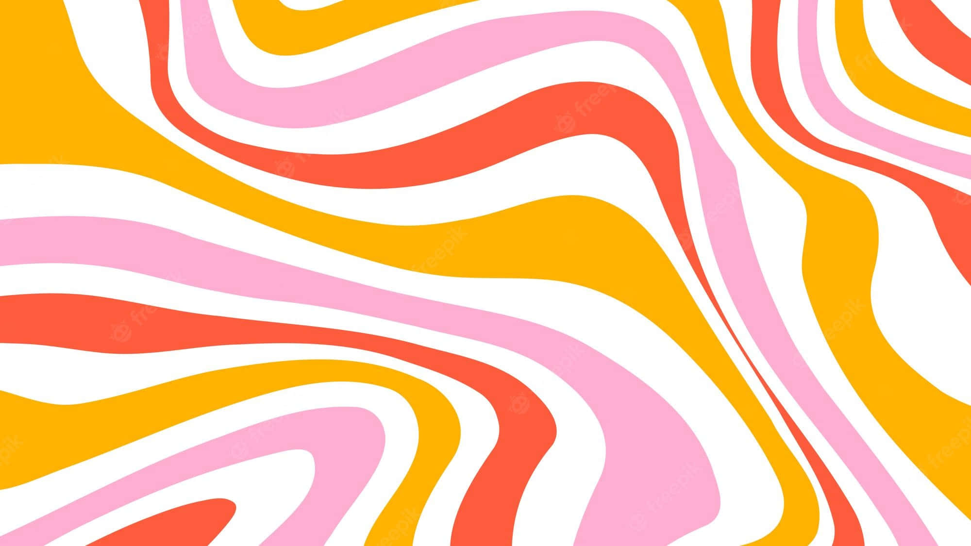 1960s psychedelic, pink, yellow, Full HD Desktop Wallpaper