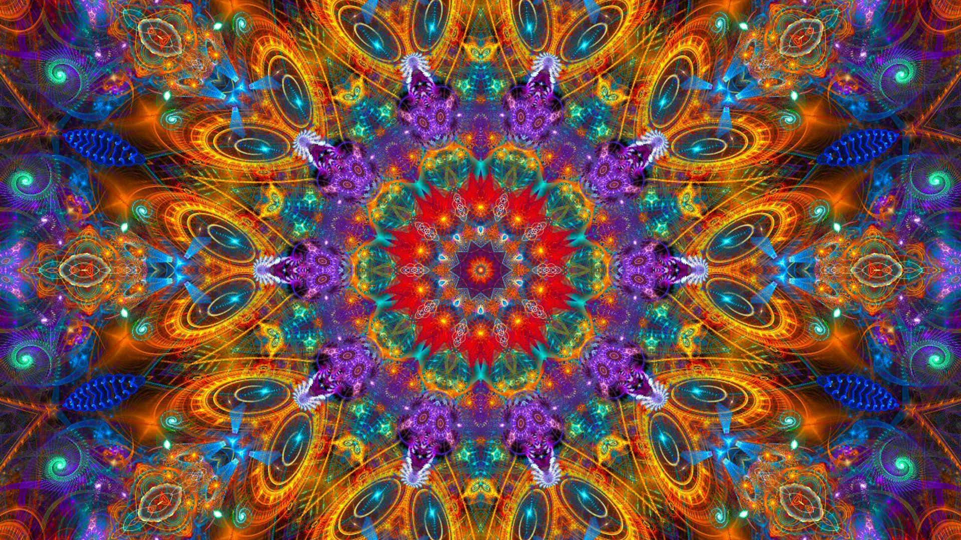 Psychedelic Fractals, 1920 x 1080, fractal mandala, Full HD Desktop Wallpaper