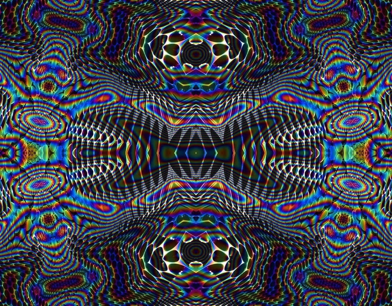 Psychedelic Grunge, kaleidoscope, swirling rainbow patterns, HD Desktop Wallpaper