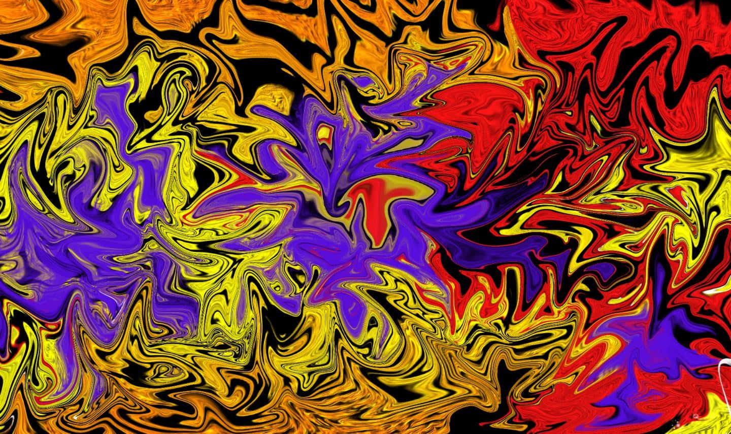 Psychedelic Grunge, fiery reds, yellows, HD Desktop Wallpaper