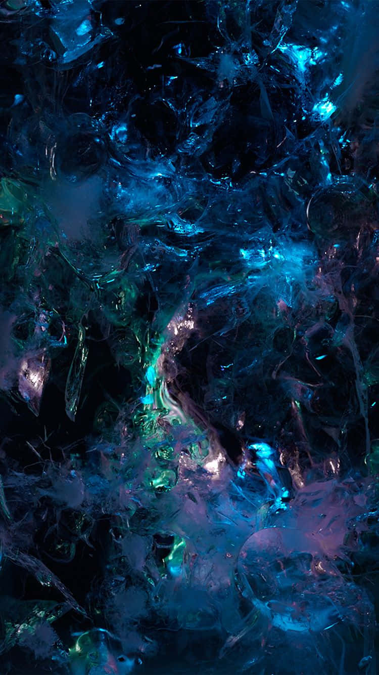 Psychedelic Grunge, electric blue, teal, HD Phone Wallpaper