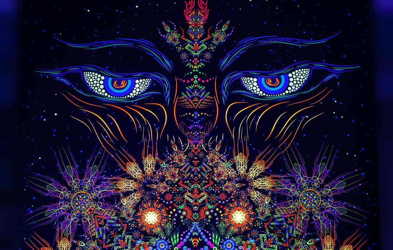 cosmic eyes, mandala patterns, starry night sky, HD Desktop Wallpaper