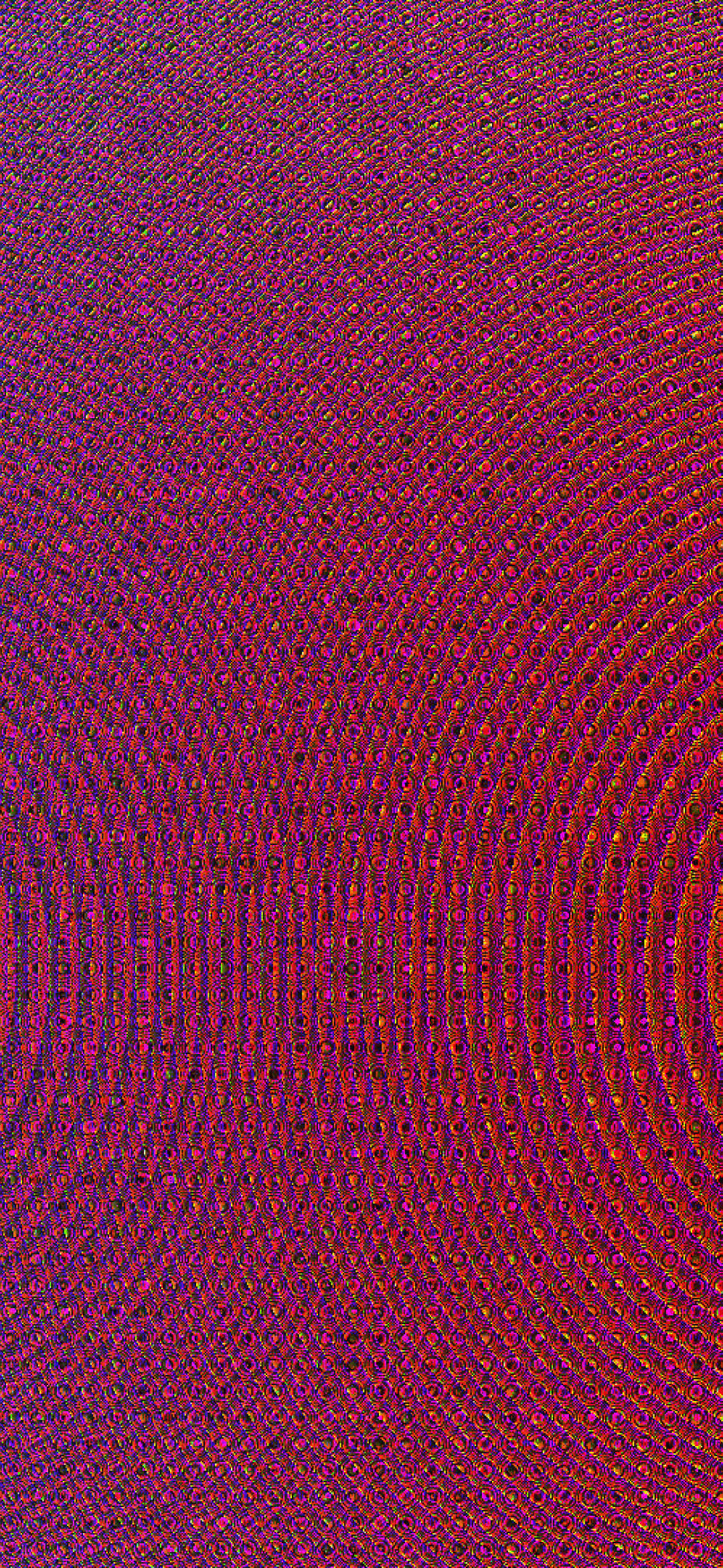 Psychedelic iPhone, abstract patterns, concentric curved lines, Full HD Phone Wallpaper
