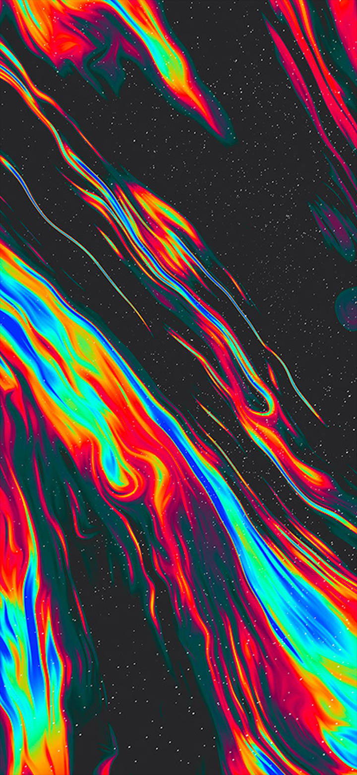 Psychedelic iPhone, flaming jets, space, HD Phone Wallpaper