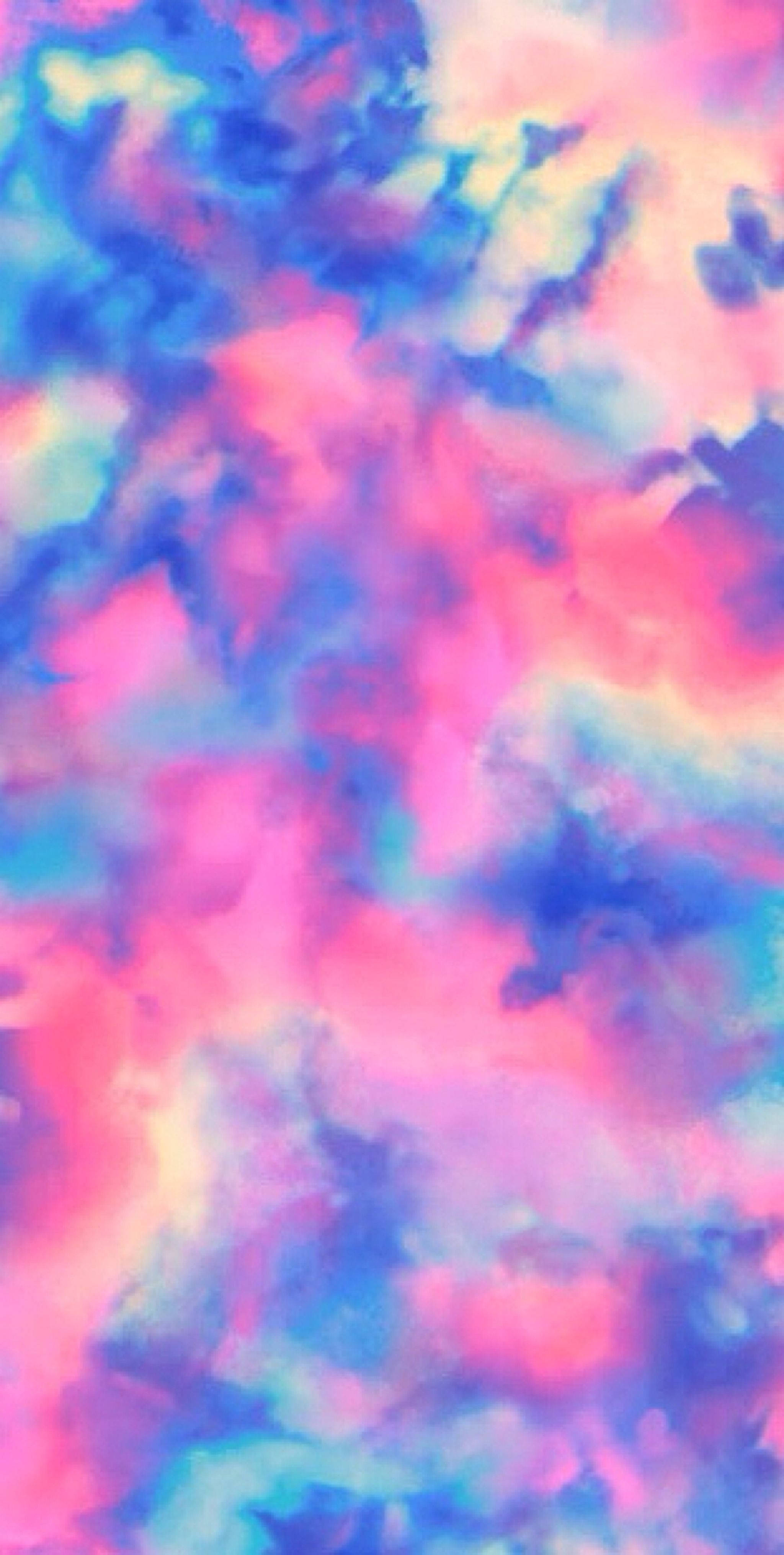pastel 4k dye, pink, blue, 4K Phone Wallpaper
