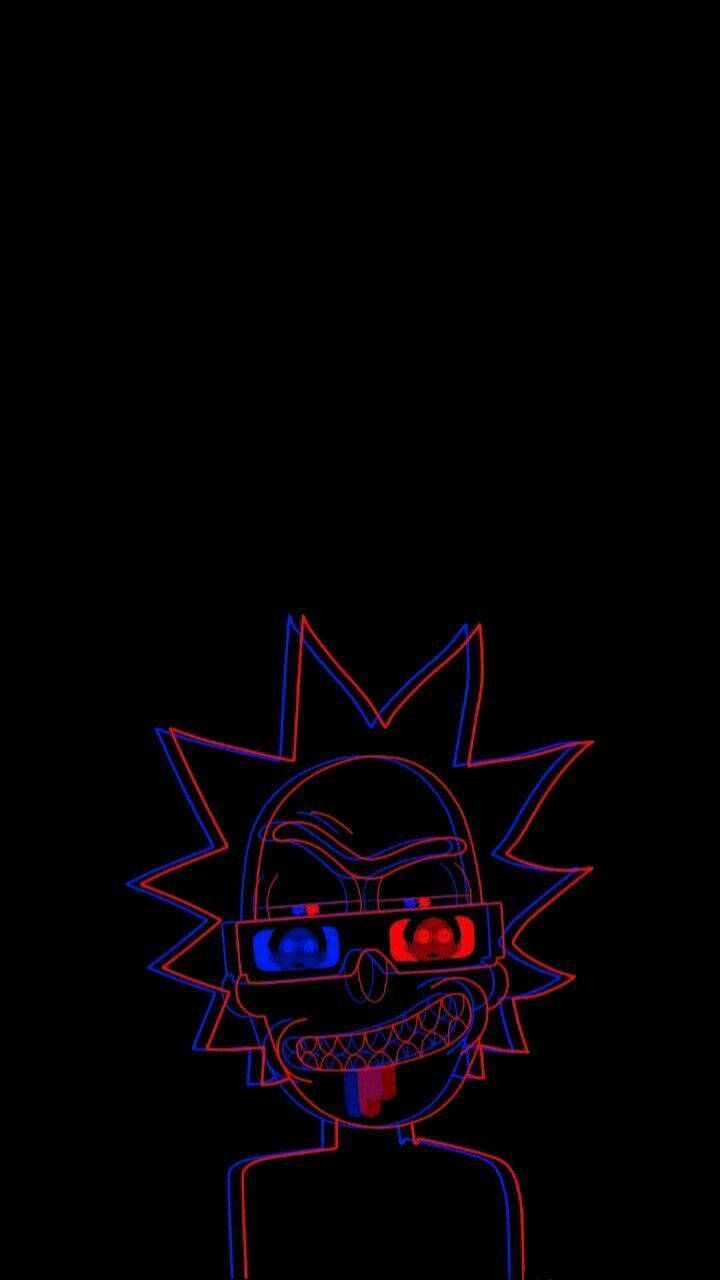 neon-lit, cartoon character, spiky hair, HD Phone Wallpaper