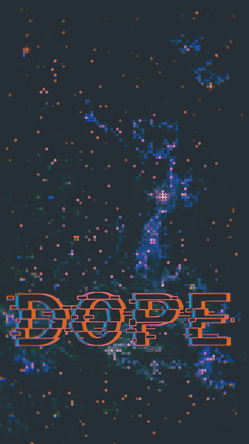 Lit iPhone, DOPE, orange, HD Phone Wallpaper
