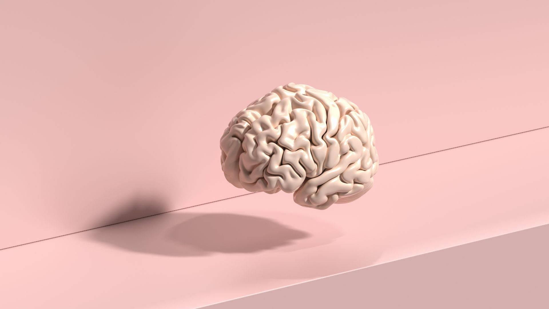 psychology, human brain model, beige, Full HD Desktop Wallpaper