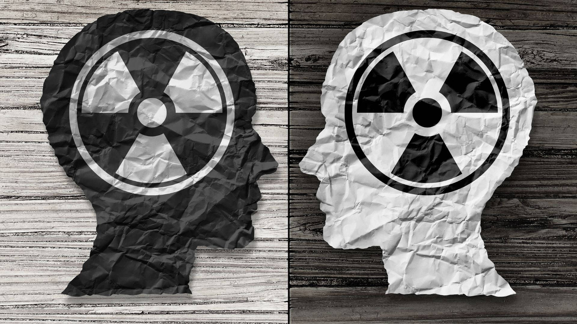 Psychology, human mind, hazard symbol, Full HD Desktop Wallpaper