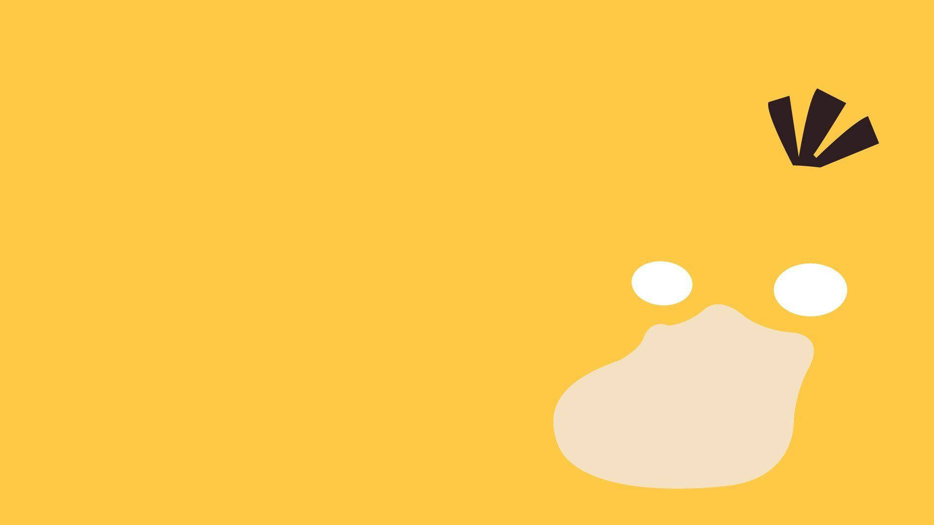 minimalist yellow, beige duck face, black comb, Full HD Desktop Wallpaper