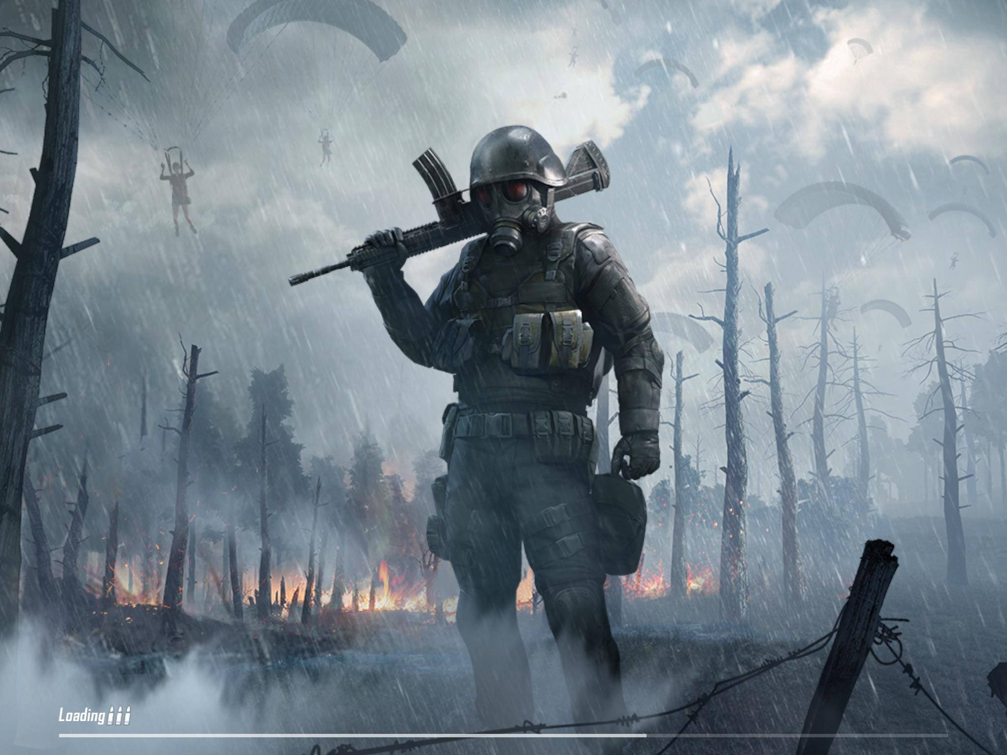 PUBG, soldier, gas mask, Full HD Desktop Wallpaper