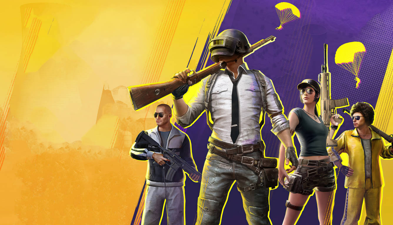 PUBG Characters Art, 1366x768, combat gear, HD Desktop Wallpaper