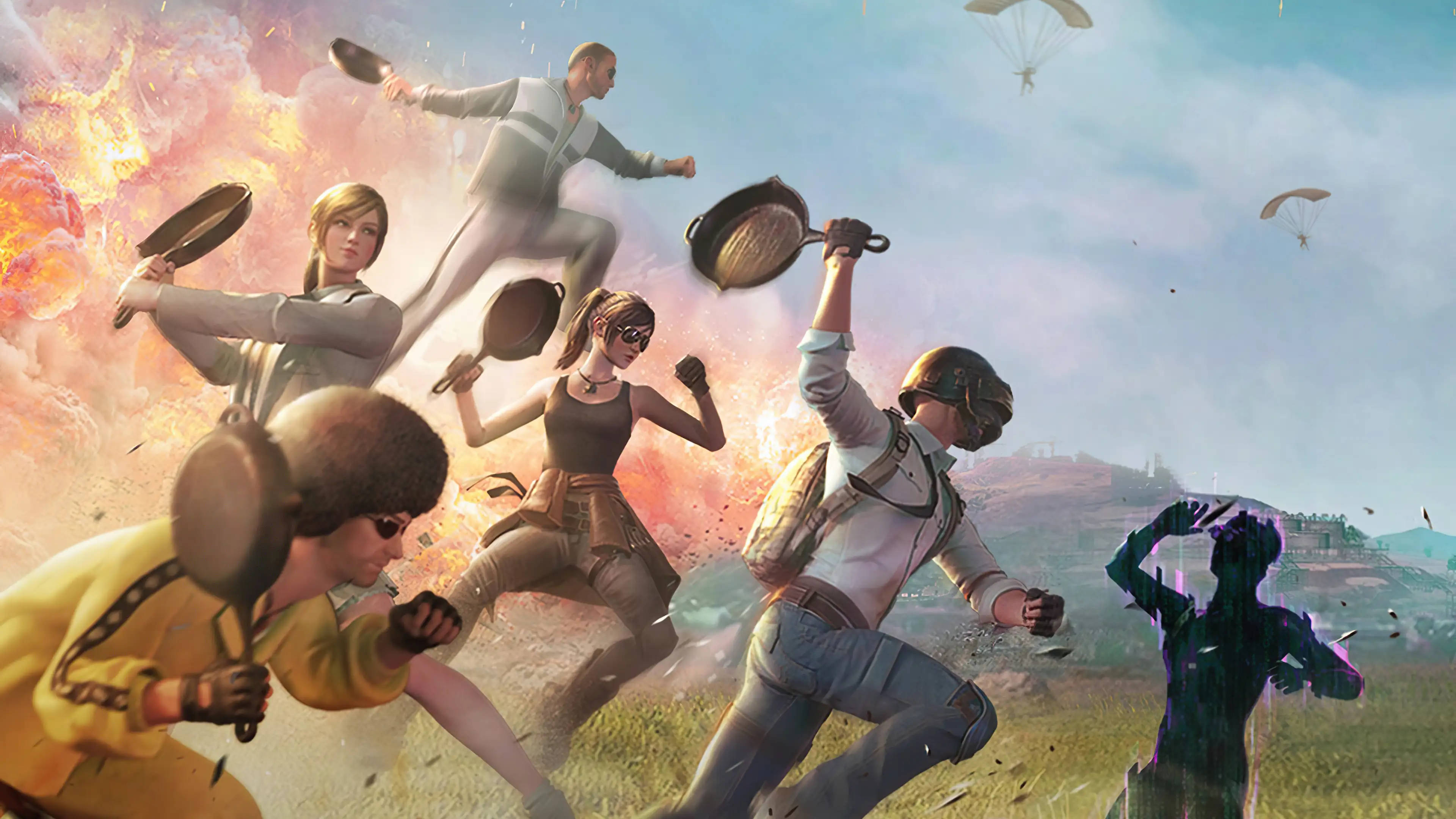 PUBG, 1440p, frying pan, 4K Desktop Wallpaper