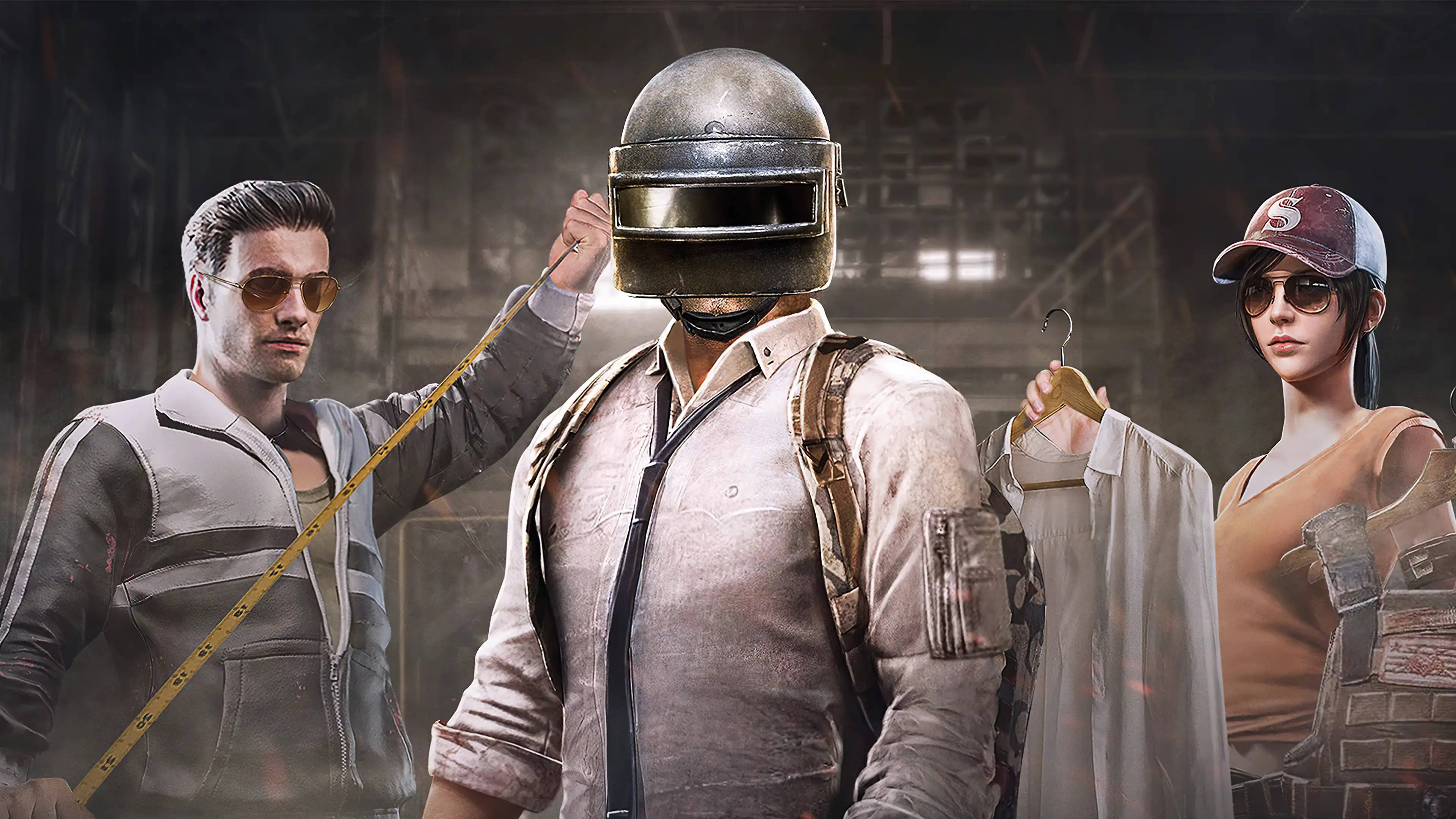PUBG 1440p, combat gear, warehouse, 4K Desktop Wallpaper