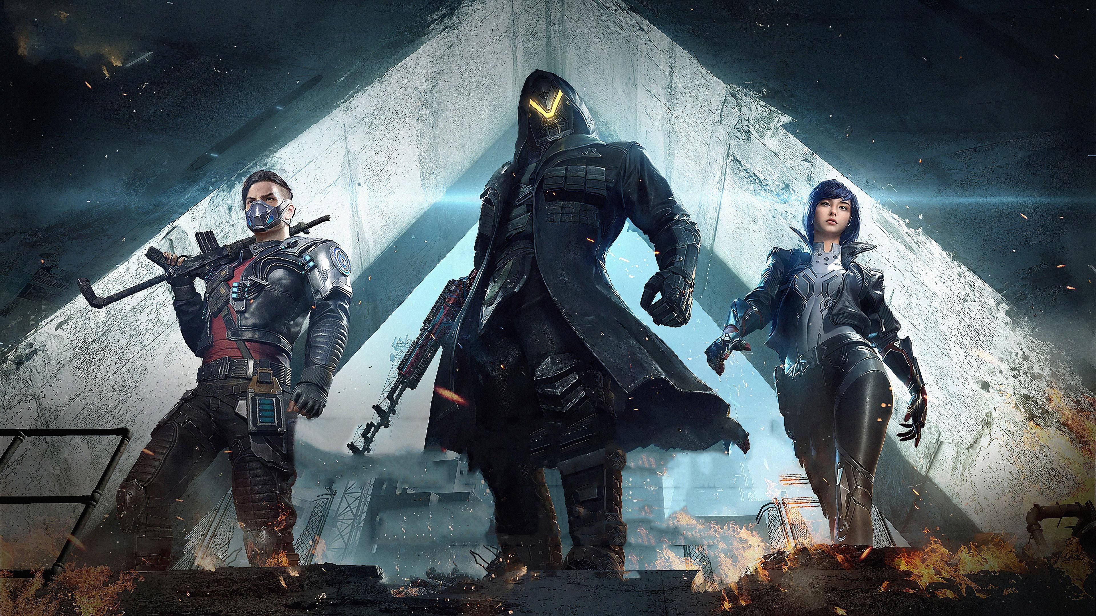 PUBG 2020, cyberpunk armor, futuristic warriors, 4K Desktop Wallpaper