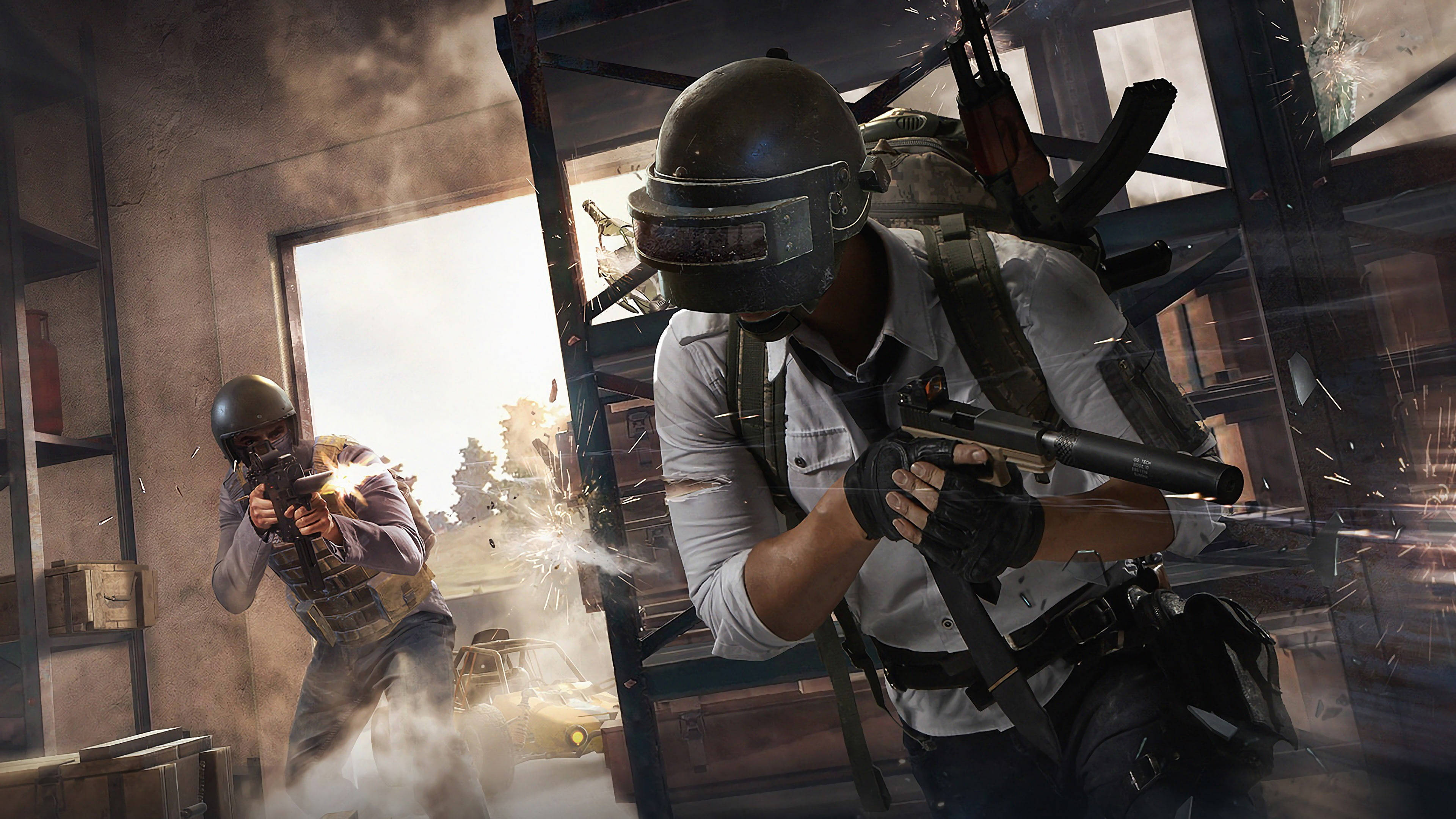 PUBG 2020, store battle, soldiers, 4K Desktop Wallpaper