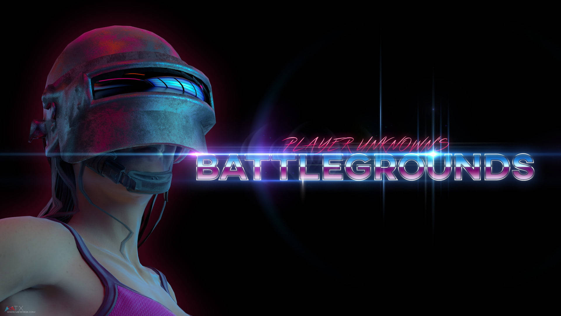 PUBG 2020, helmeted girl, pink, Full HD Desktop Wallpaper