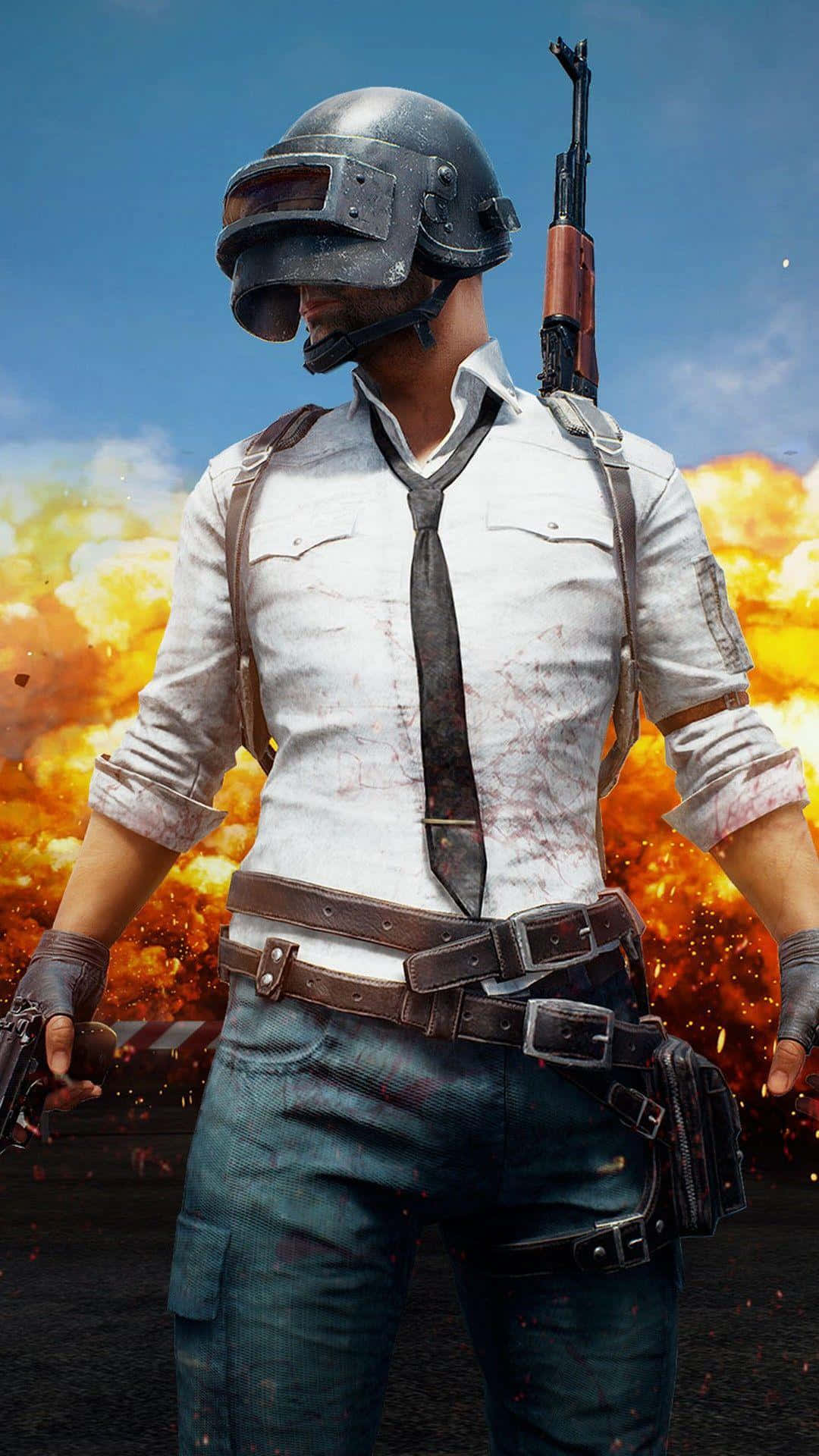 PUBG, Basic Male Character, helmet, Full HD Phone Wallpaper