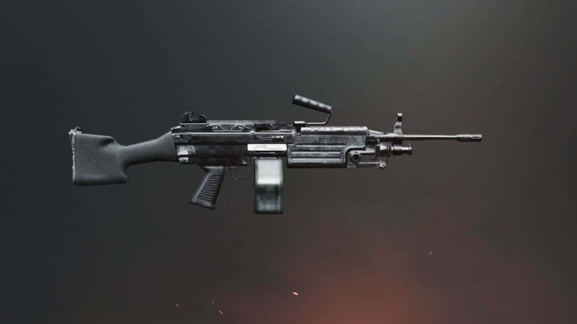 Pubg, military machine gun, dark gradient backdrop, Full HD Desktop Wallpaper