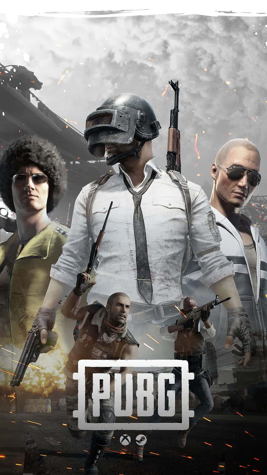 PUBG Android, PUBG logo, combat gear, HD Phone Wallpaper