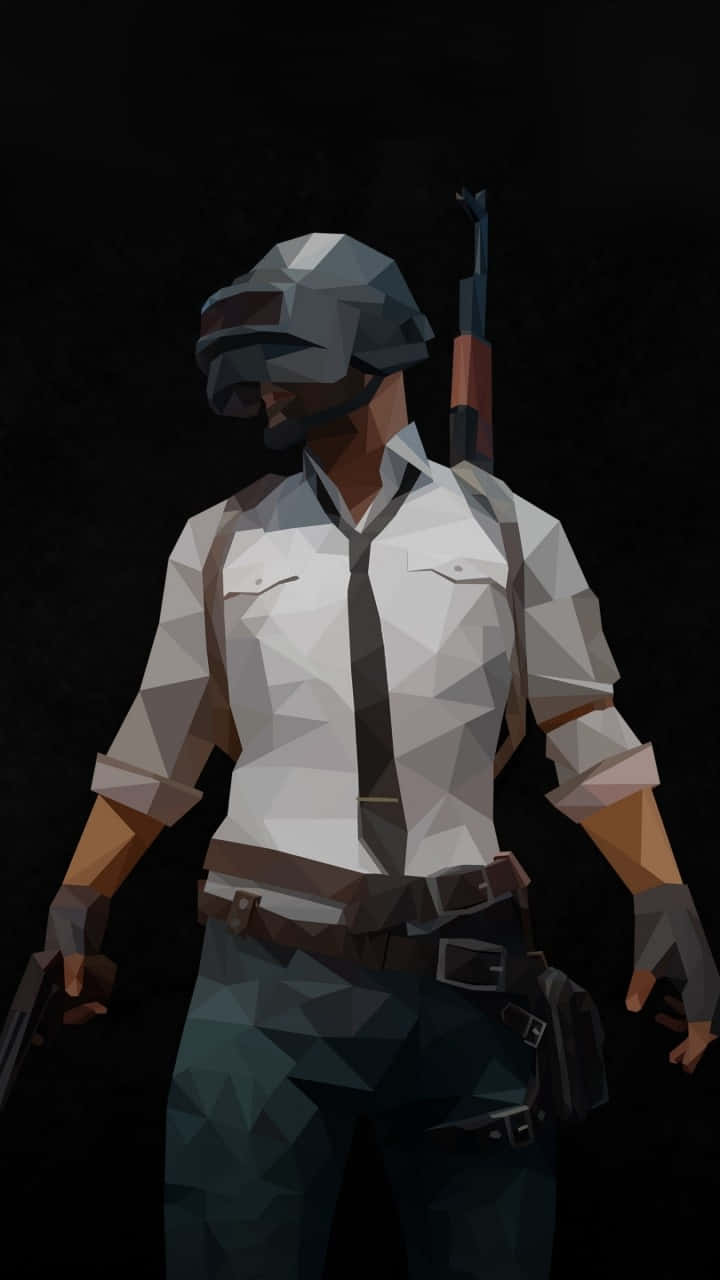 Pubg Android, low-poly soldier, helmet, HD Phone Wallpaper