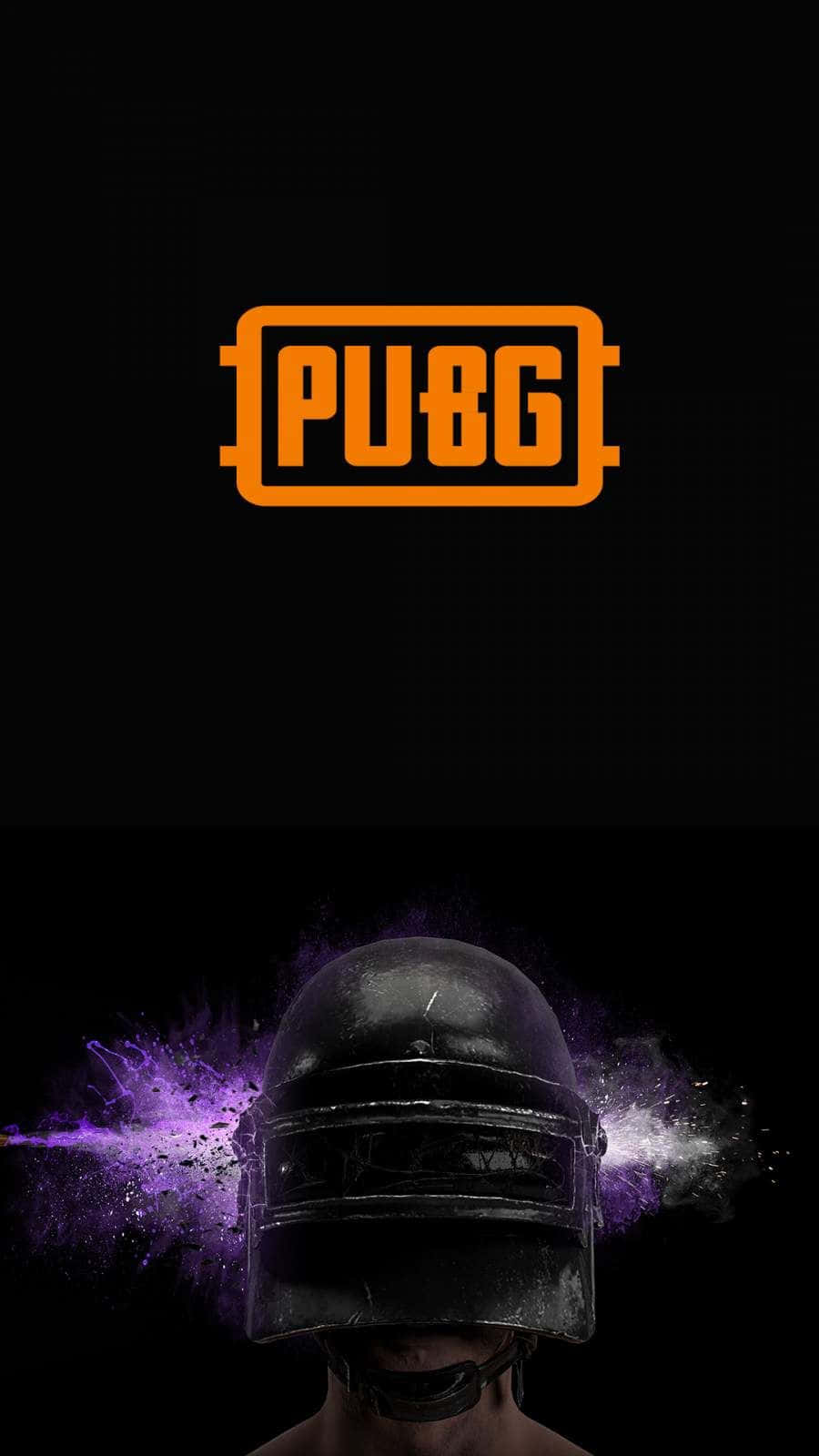 PUBG, black helmet, purple particle effects, HD Phone Wallpaper