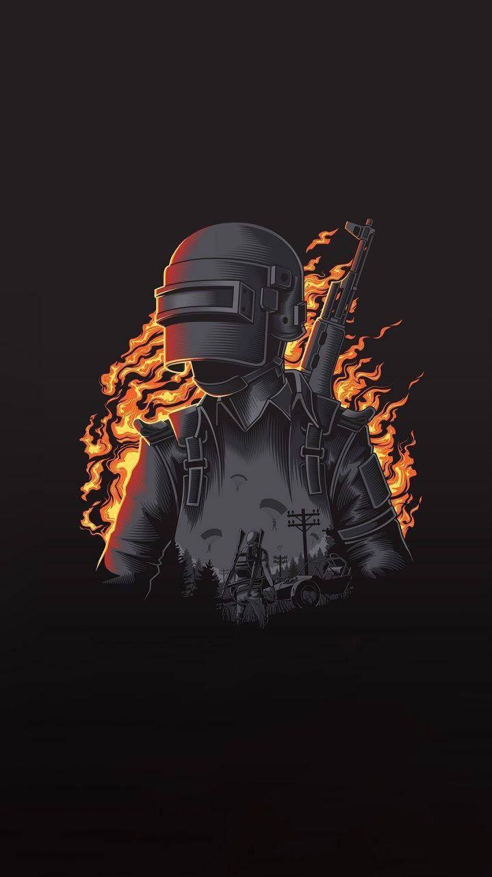 PUBG HD, helmet, character, HD Phone Wallpaper