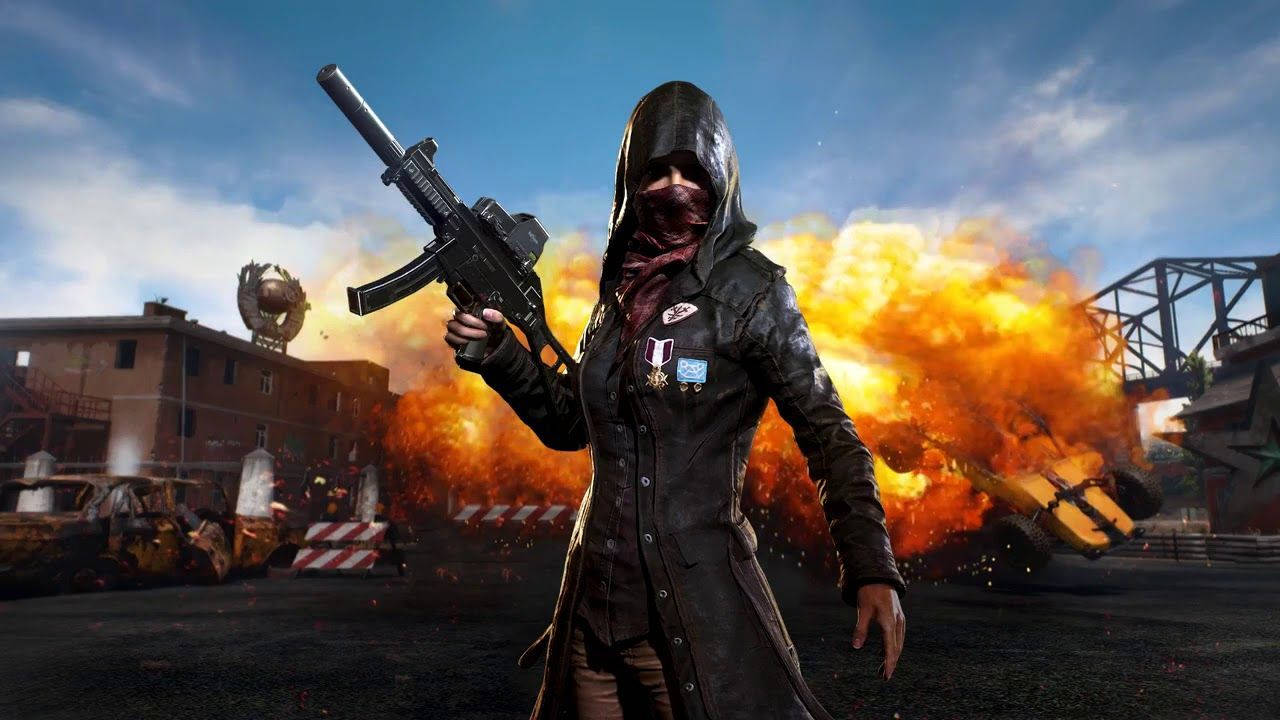 PUBG HD, hooded soldier, rifle, HD Desktop Wallpaper