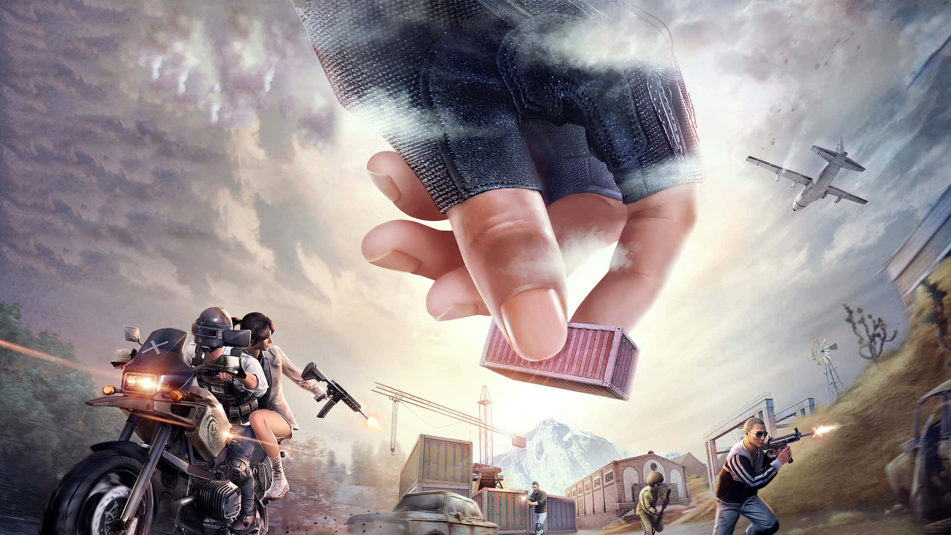 PUBG, 1920x1080, giant hand, Full HD Desktop Wallpaper