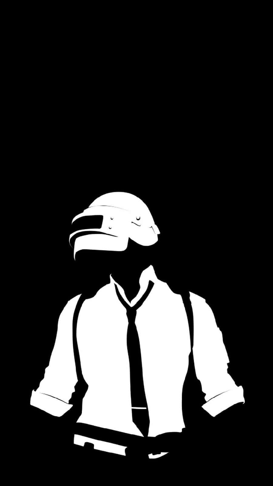 PUBG, iPhone, black and white, HD Phone Wallpaper