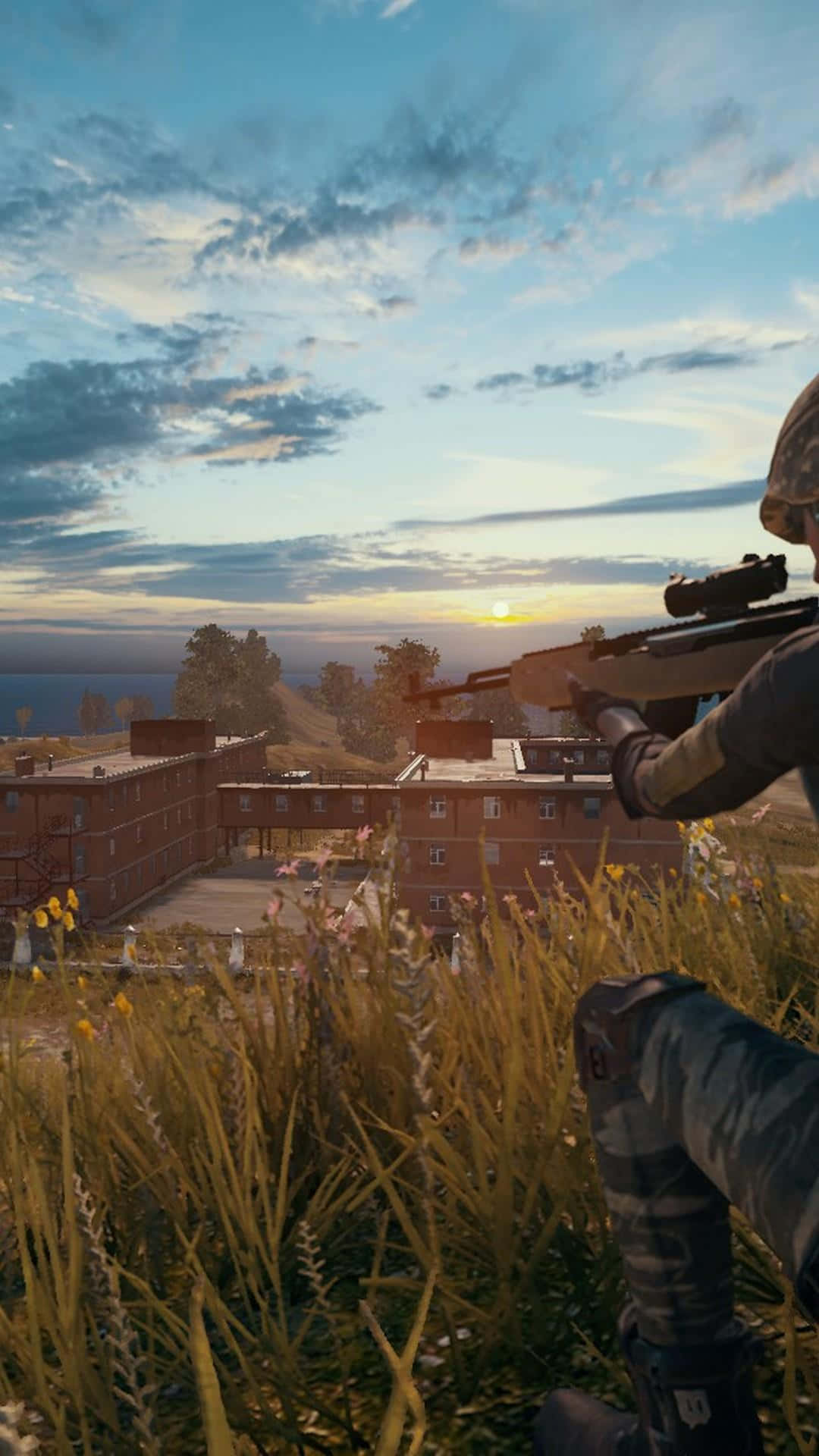 PUBG, iPhone, sniper rifle, Full HD Phone Wallpaper