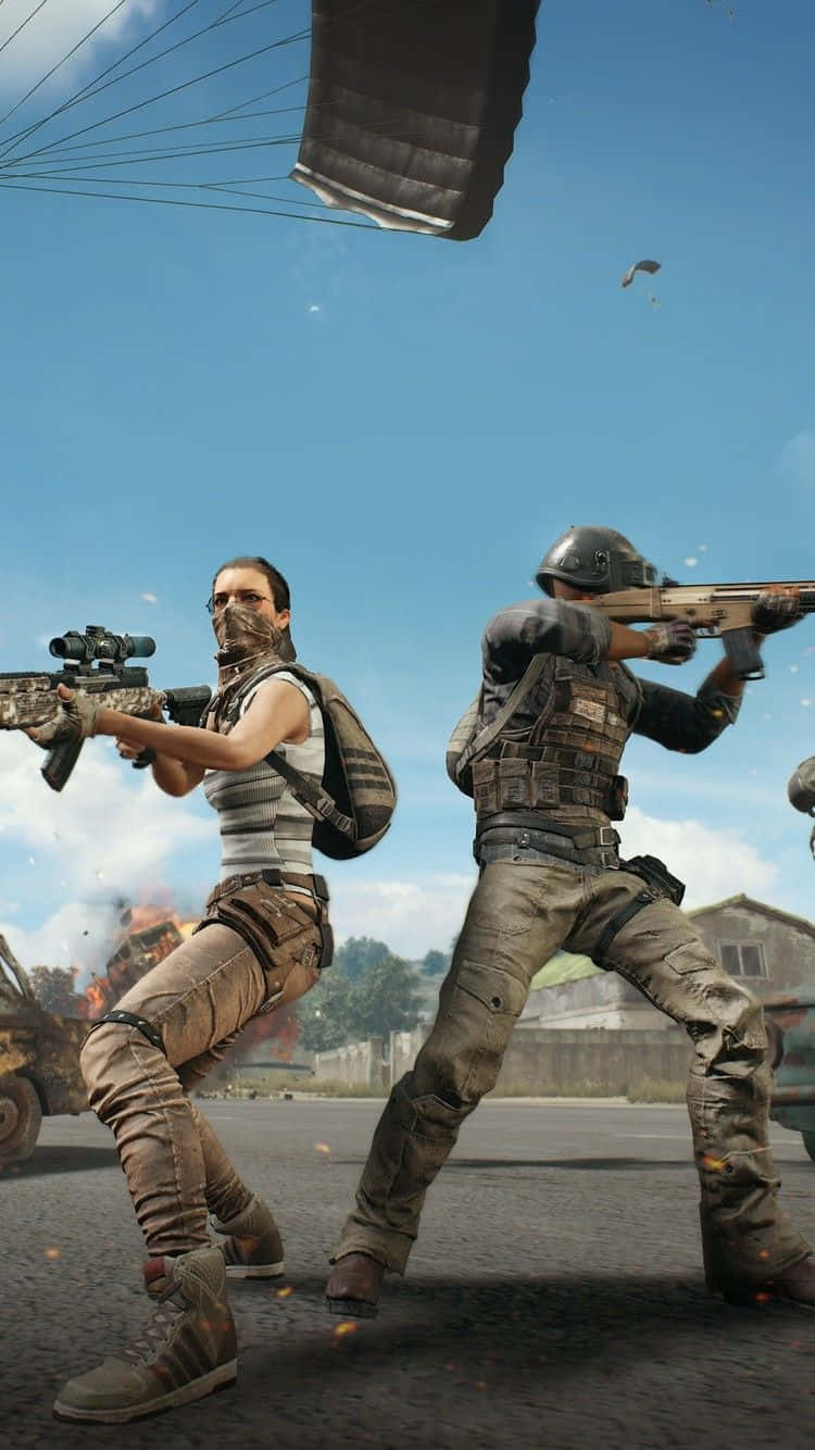 PUBG, iPhone, soldiers, HD Phone Wallpaper