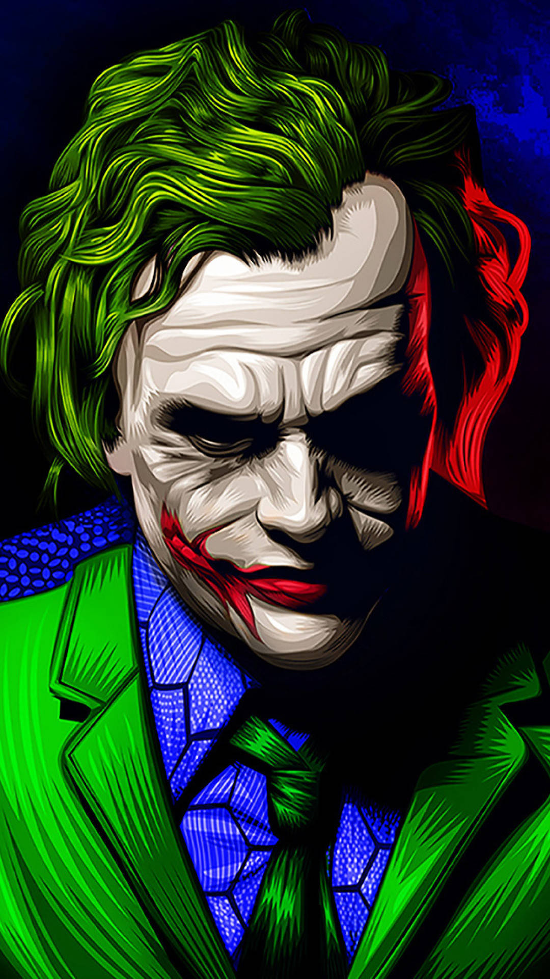 PubG Joker, Joker, vibrant green hair, Full HD Phone Wallpaper
