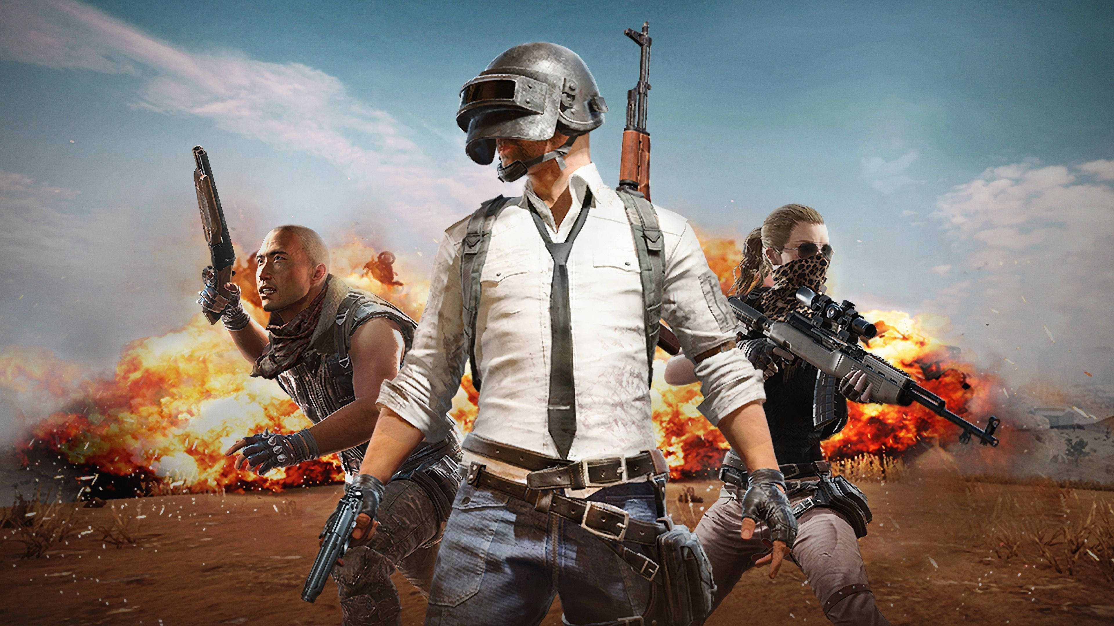 PUBG Lite, mobile game, squad, 4K Desktop Wallpaper