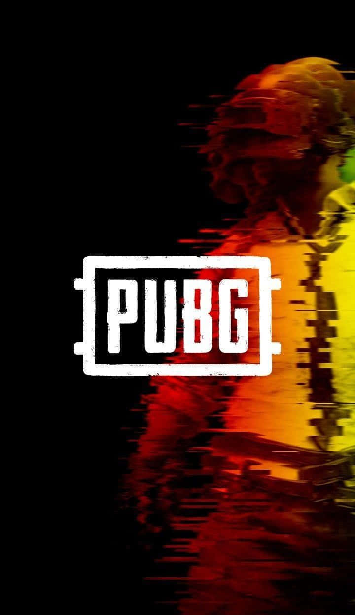 PUBG, glitch effect, fiery colors, SD Phone Wallpaper
