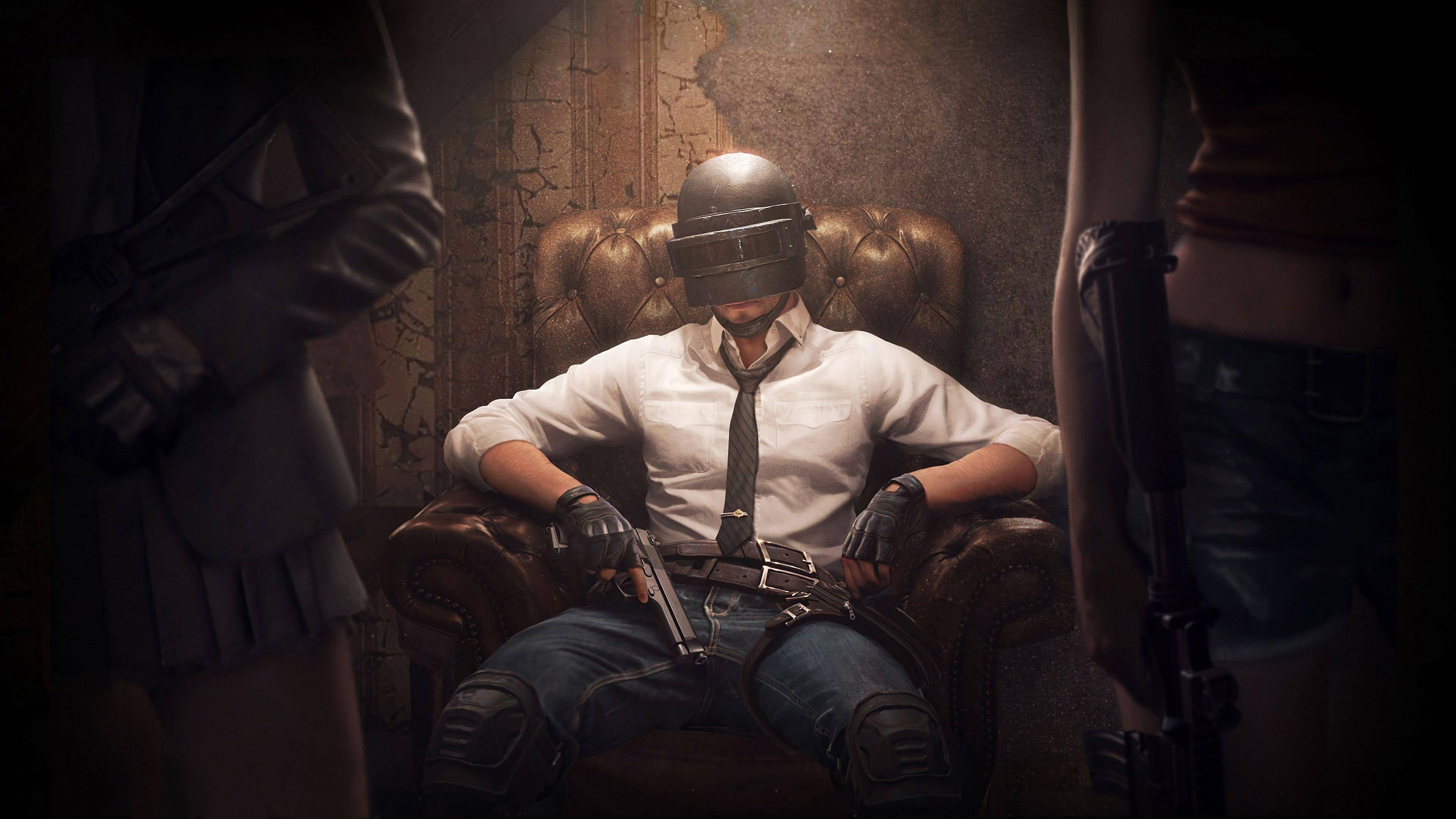 PUBG, soldier, helmet, 4K Desktop Wallpaper