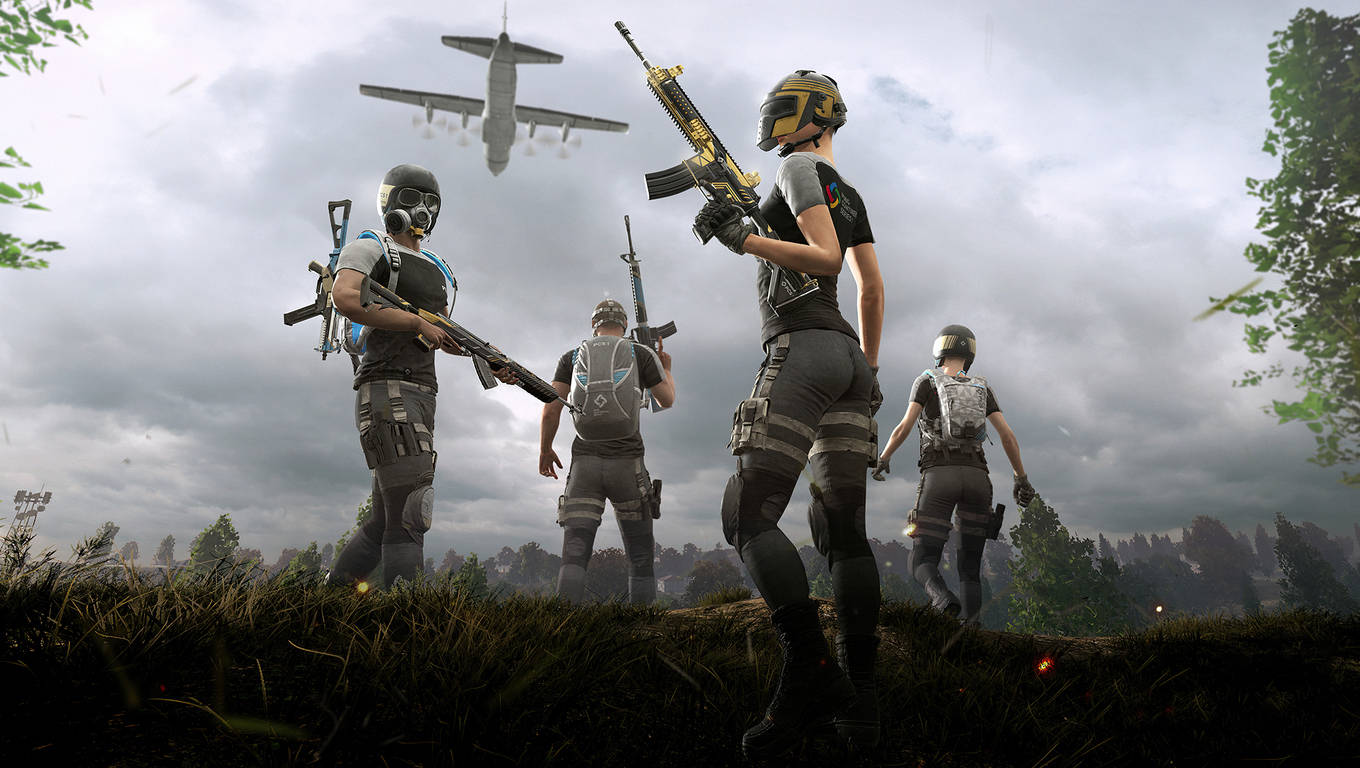 PUBG Mobile Lite, tactical gear, grassy ridge, HD Desktop Wallpaper