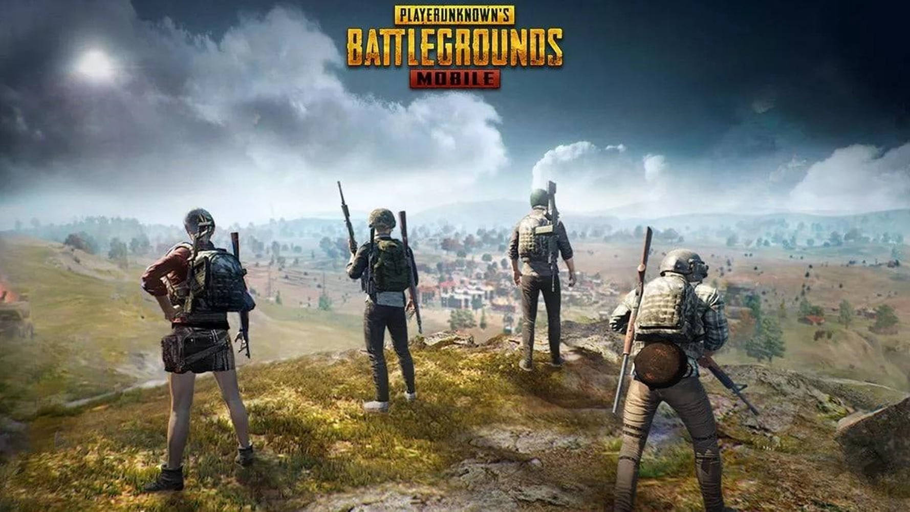 PUBG Mobile, tactical gear, grassy hill, HD Desktop Wallpaper