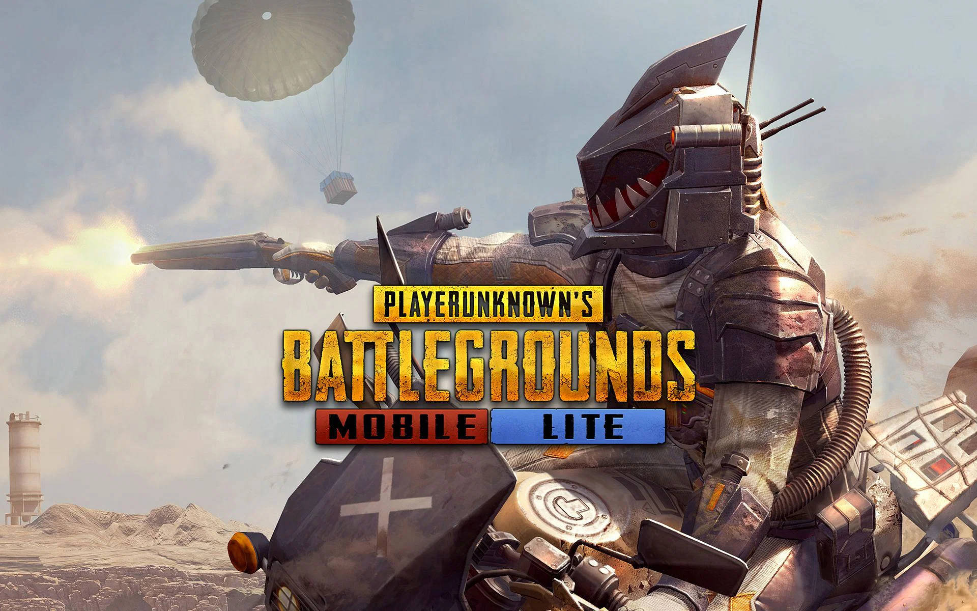 PUBG Mobile Lite, motorcycle, shotgun, Full HD Desktop Wallpaper