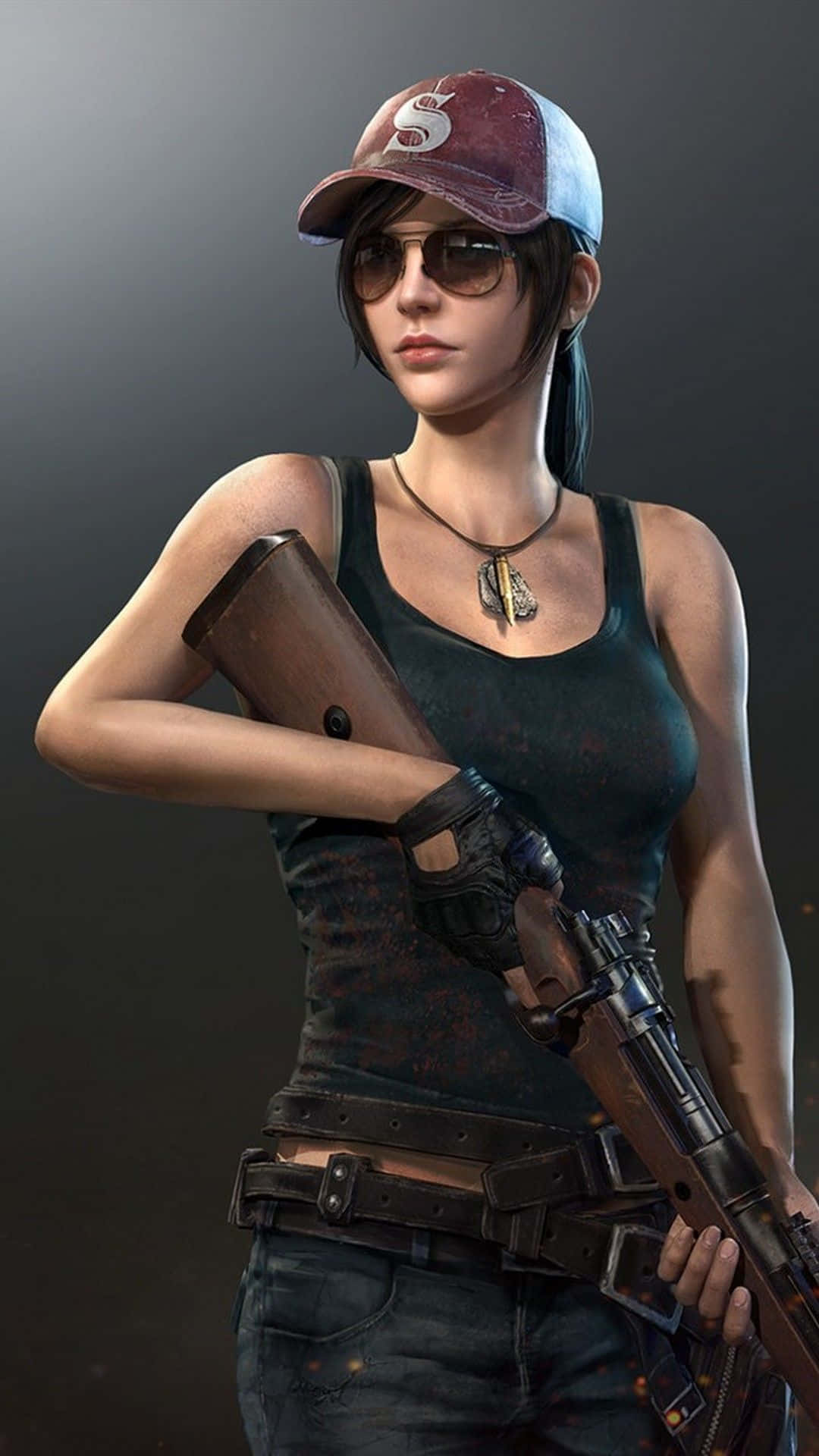 Pubg Mobile, female soldier, baseball cap, Full HD Phone Wallpaper