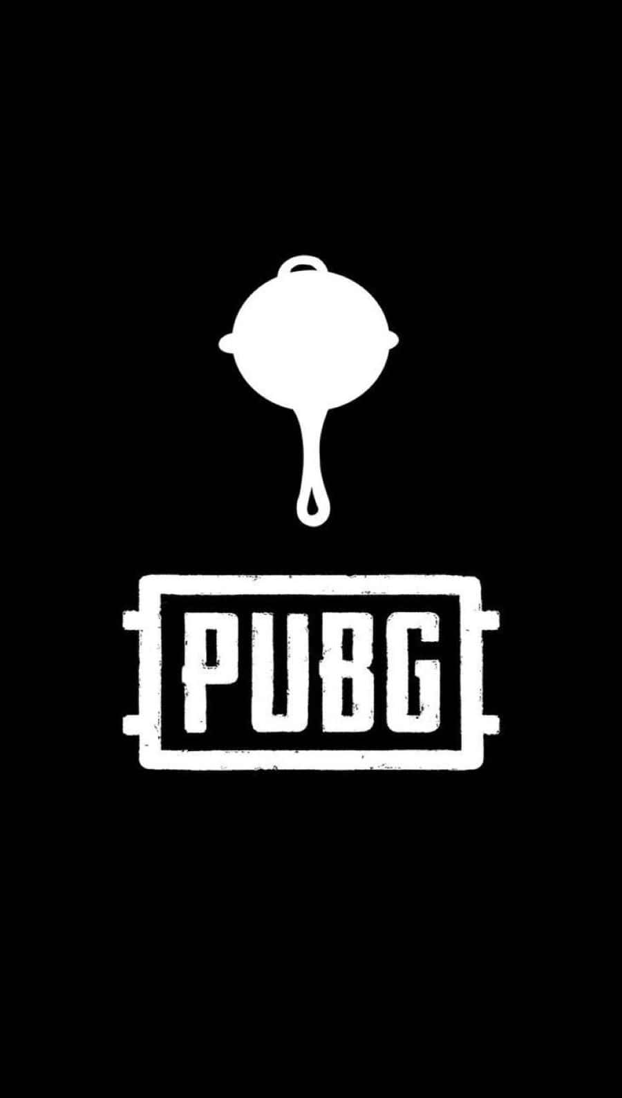 PUBG Mobile, frying pan icon, stark white, HD Phone Wallpaper