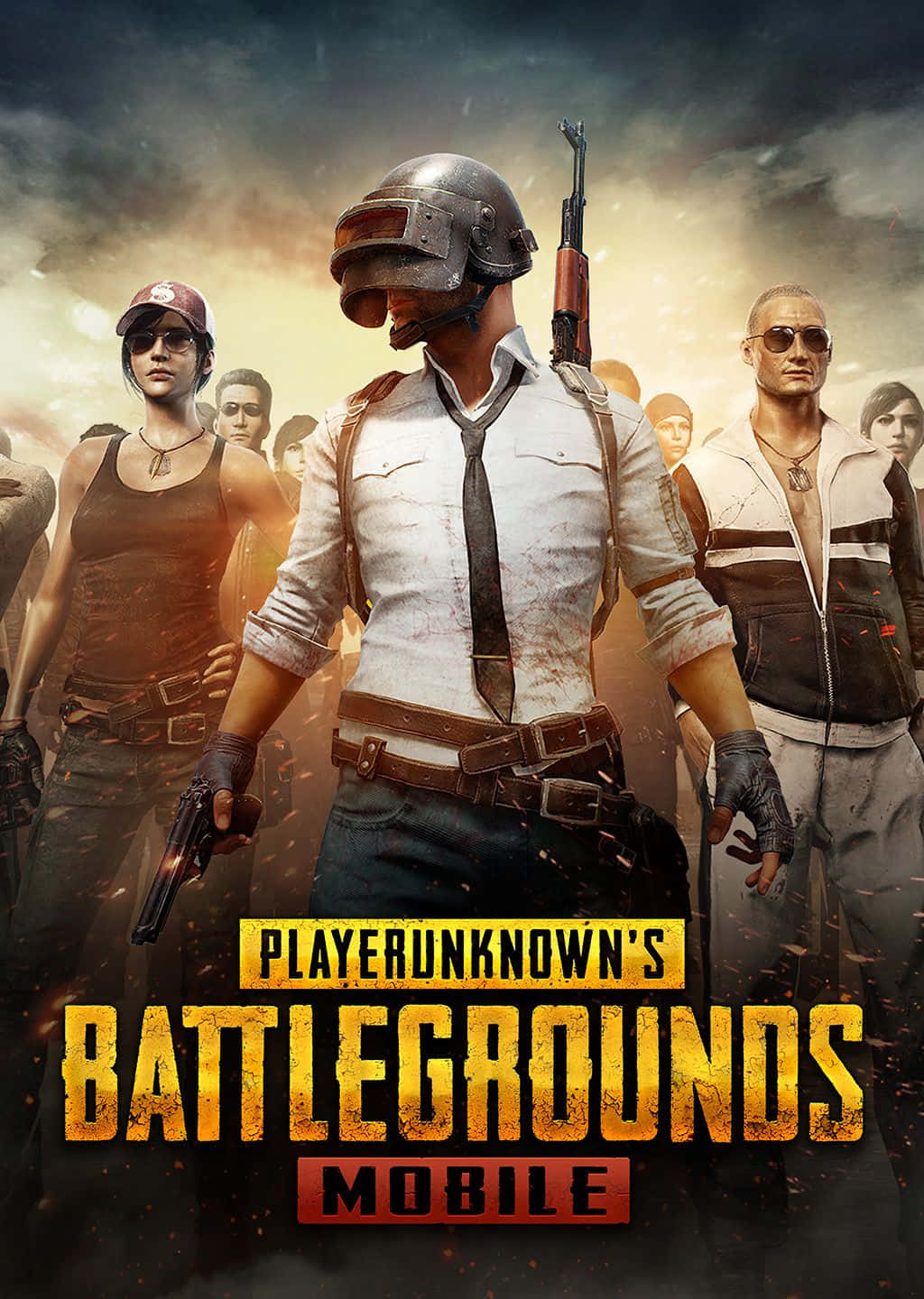PUBG Mobile, tactical gear, stormy sky, HD Phone Wallpaper