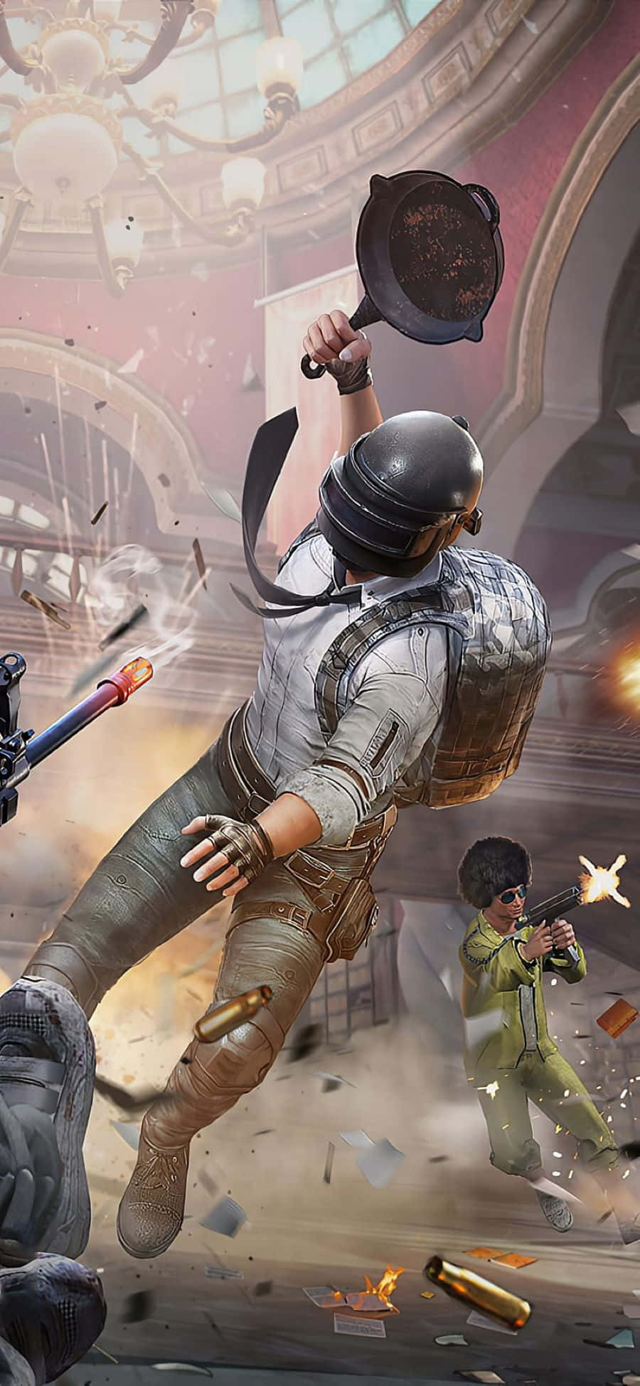 Pubg Mobile, frying pan, grand hall, Full HD Phone Wallpaper