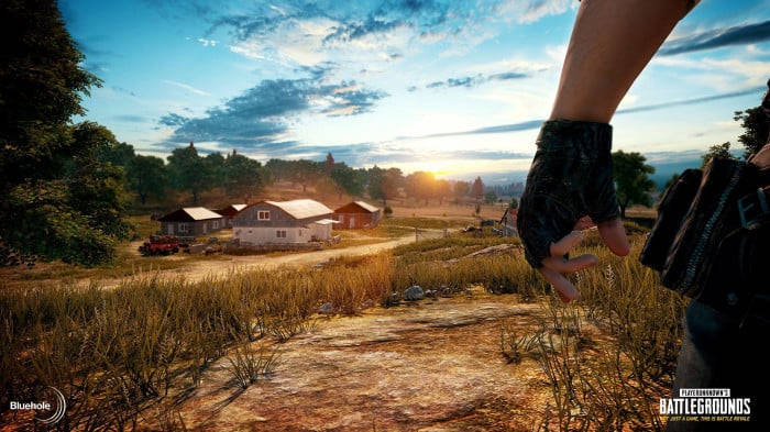 PUBG Banner, farm, golden sunset, SD Desktop Wallpaper