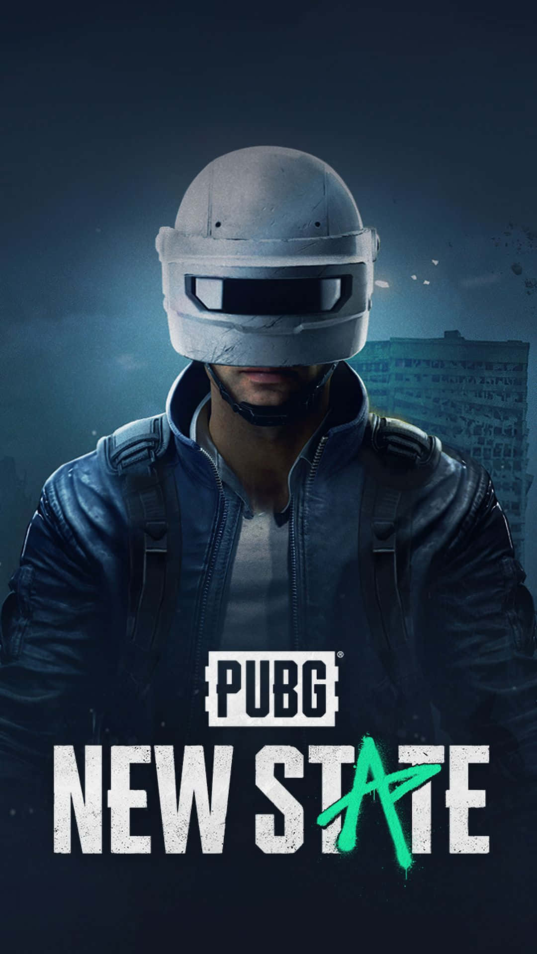 Pubg New State, white helmet, black jacket, Full HD Phone Wallpaper