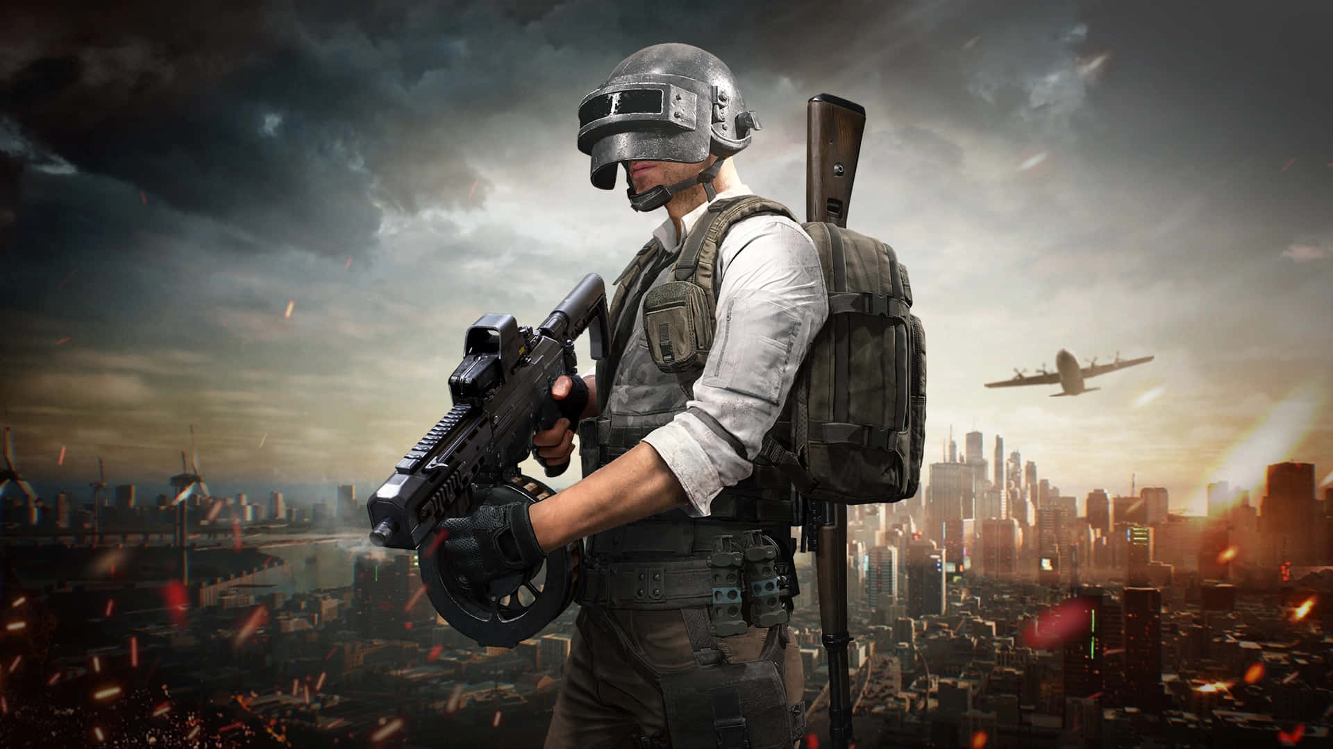 Pubg Season 17, combat gear, rifle, Full HD Desktop Wallpaper