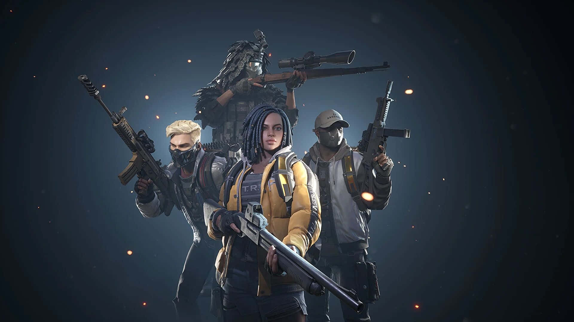 Pubg Season 17, tactical gear, dark glowing backdrop, Full HD Desktop Wallpaper