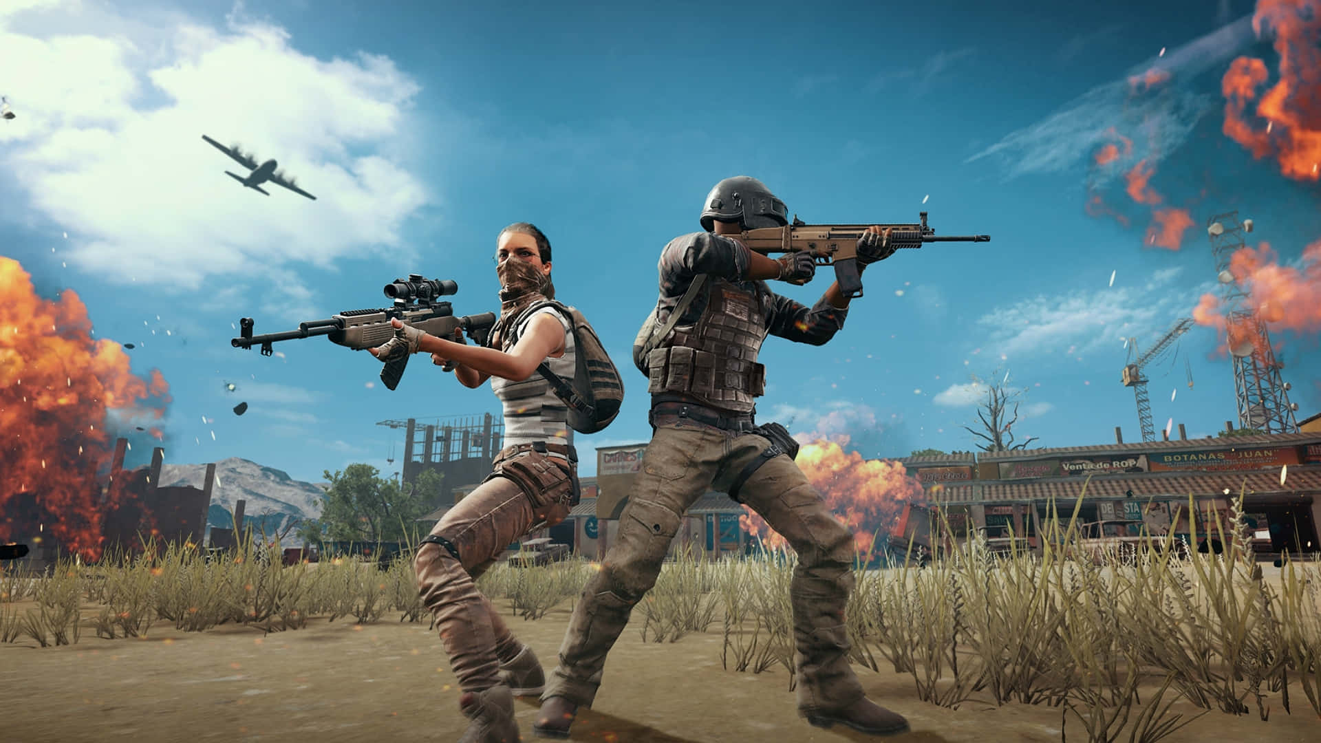 Pubg Season 17, combat gear, rifles, Full HD Desktop Wallpaper